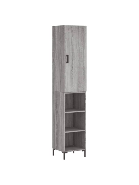 Skříň highboard šedá sonoma 34,5 x 34 x 180 cm kompozitní dřevo