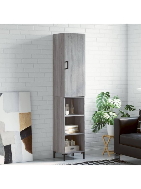 Skříň highboard šedá sonoma 34,5 x 34 x 180 cm kompozitní dřevo
