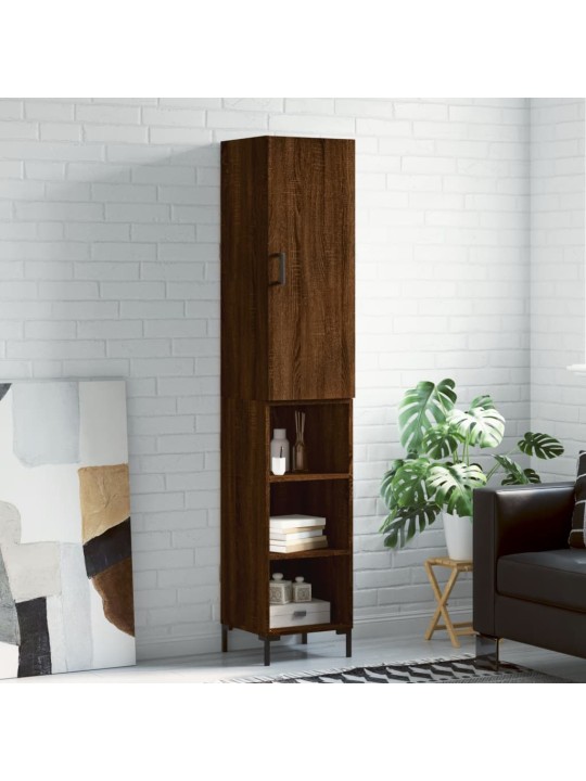 Skříň highboard hnědý dub 34,5 x 34 x 180 cm kompozitní dřevo