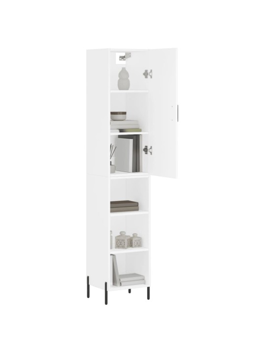 Skříň highboard bílá 34,5 x 34 x 180 cm kompozitní dřevo