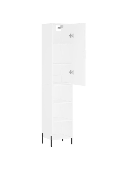 Skříň highboard bílá 34,5 x 34 x 180 cm kompozitní dřevo