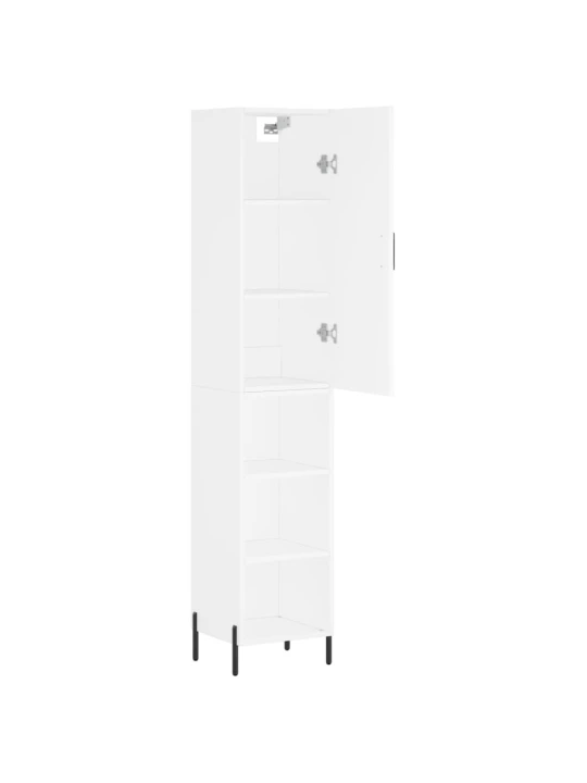 Skříň highboard bílá 34,5 x 34 x 180 cm kompozitní dřevo
