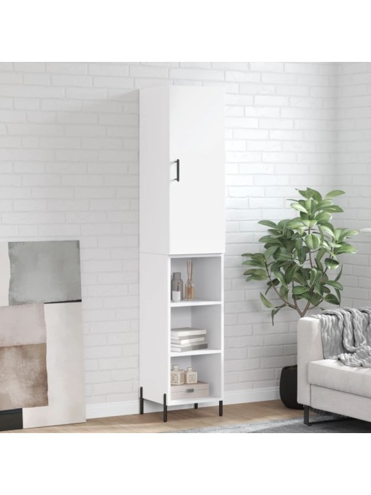 Skříň highboard bílá 34,5 x 34 x 180 cm kompozitní dřevo