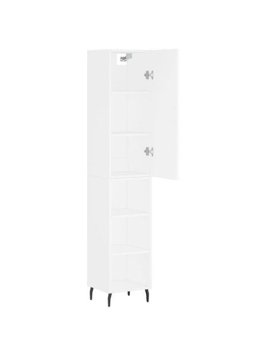 Skříň highboard bílá 34,5 x 34 x 180 cm kompozitní dřevo