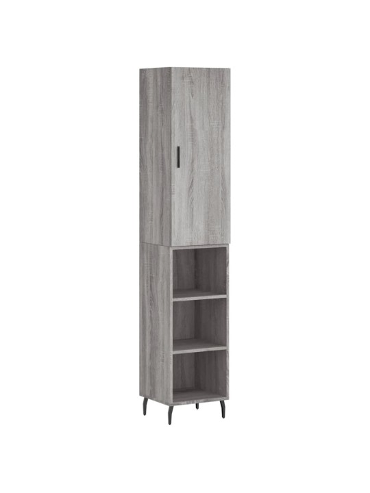 Skříň highboard šedá sonoma 34,5 x 34 x 180 cm kompozitní dřevo