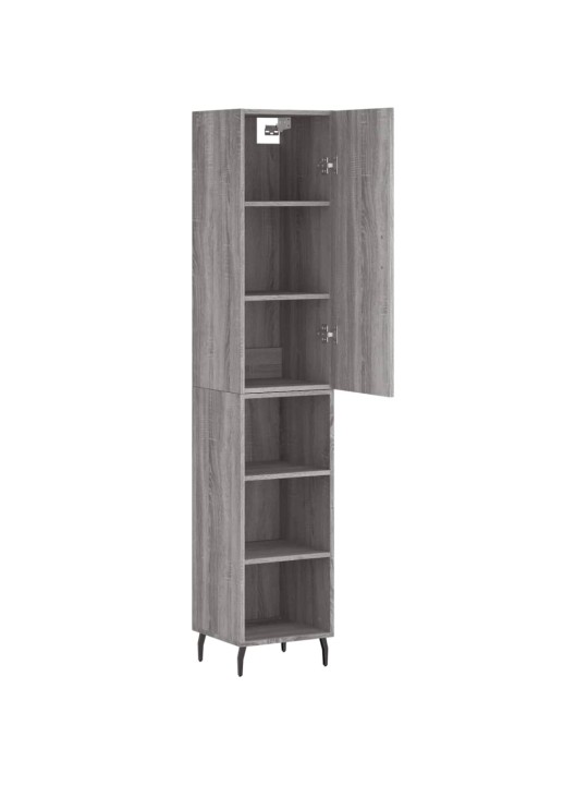Skříň highboard šedá sonoma 34,5 x 34 x 180 cm kompozitní dřevo