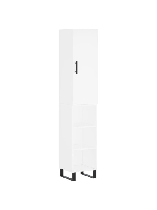 Skříň highboard bílá 34,5 x 34 x 180 cm kompozitní dřevo