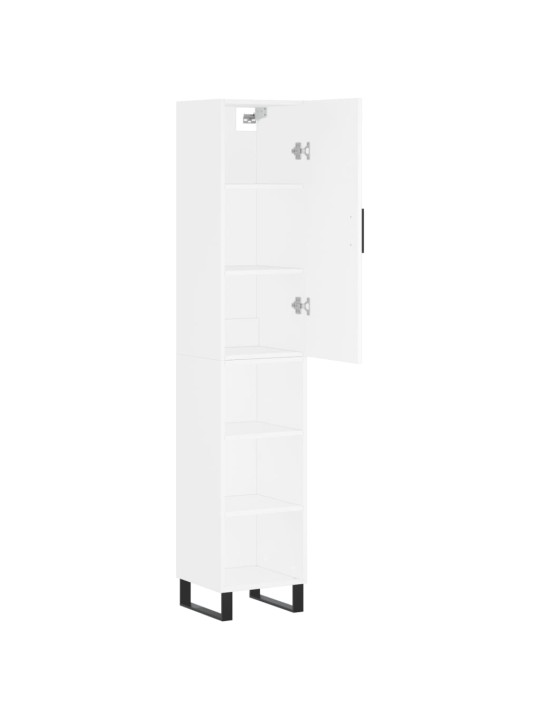 Skříň highboard bílá 34,5 x 34 x 180 cm kompozitní dřevo