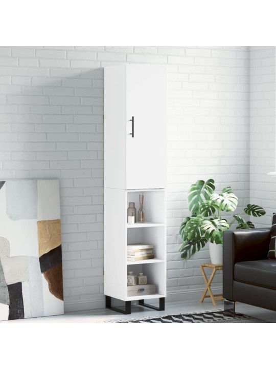Skříň highboard bílá 34,5 x 34 x 180 cm kompozitní dřevo