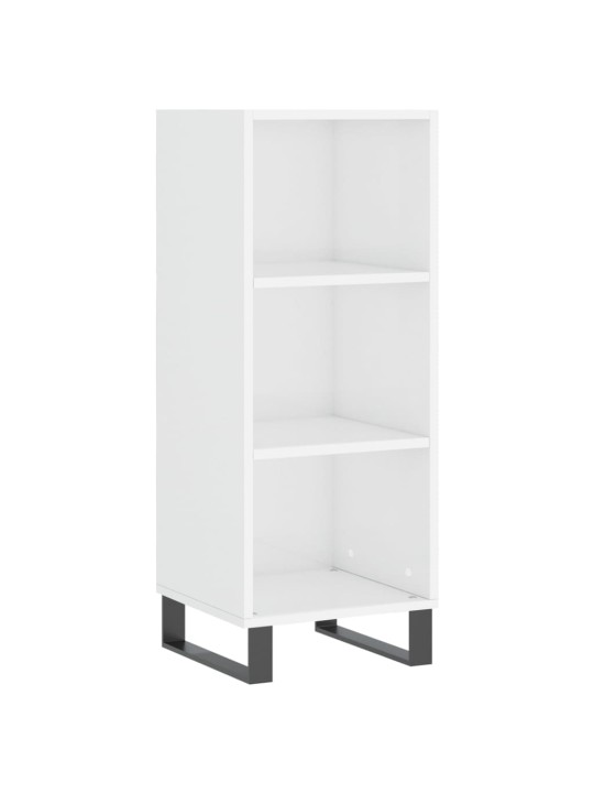 Skříň highboard bílá s vysokým leskem 34,5x34x180 cm kompozit