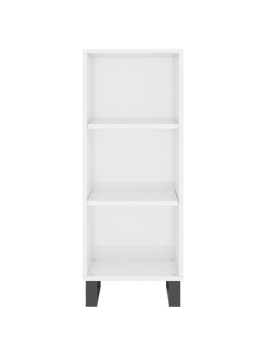 Skříň highboard bílá s vysokým leskem 34,5x34x180 cm kompozit
