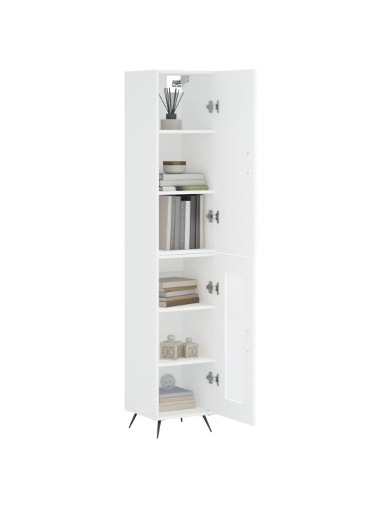 Skříň highboard bílá 34,5 x 34 x 180 cm kompozitní dřevo