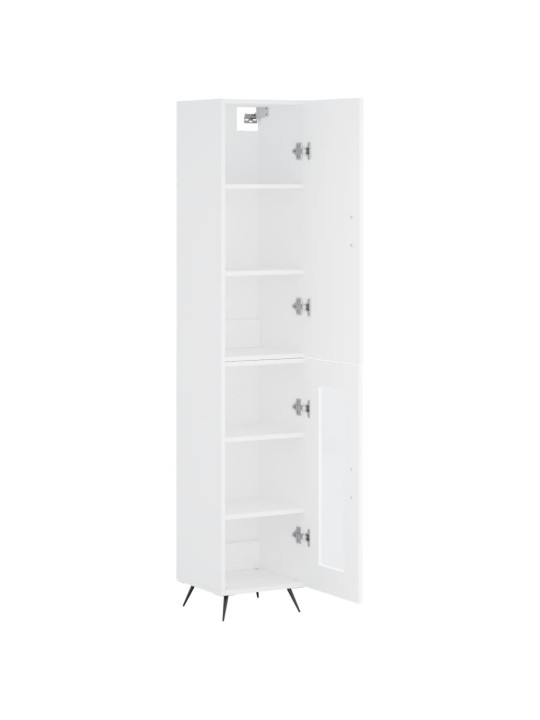Skříň highboard bílá 34,5 x 34 x 180 cm kompozitní dřevo