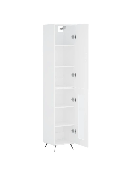 Skříň highboard bílá 34,5 x 34 x 180 cm kompozitní dřevo