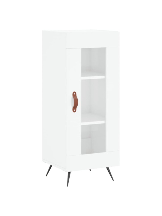 Skříň highboard bílá s vysokým leskem 34,5x34x180 cm kompozit