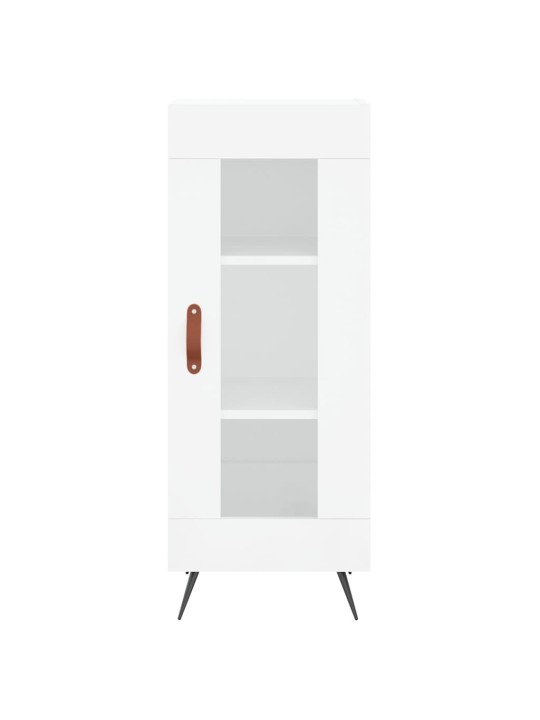 Skříň highboard bílá s vysokým leskem 34,5x34x180 cm kompozit