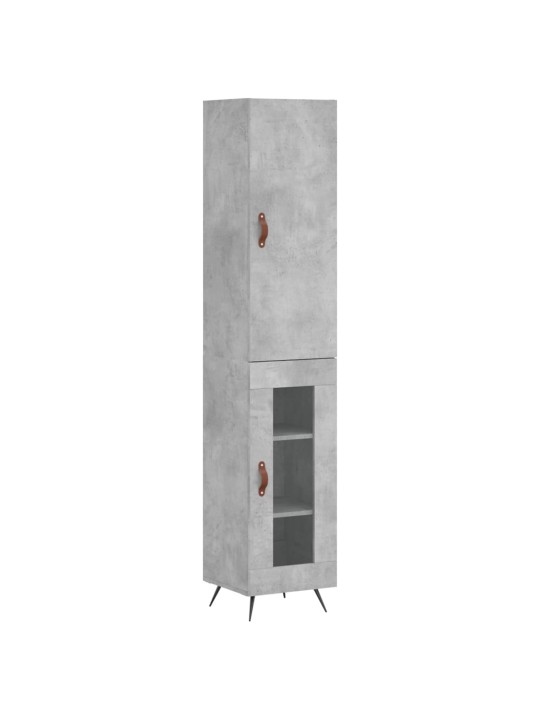 Skříň highboard betonově šedá 34,5x34x180 cm kompozitní dřevo