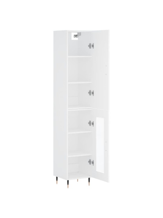 Skříň highboard bílá 34,5 x 34 x 180 cm kompozitní dřevo