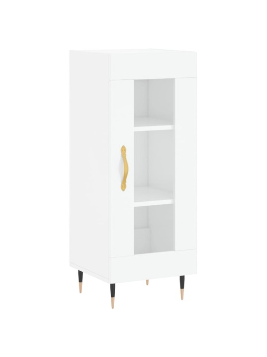 Skříň highboard bílá s vysokým leskem 34,5x34x180 cm kompozit