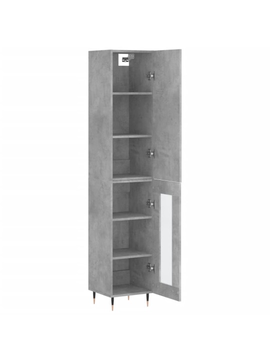 Skříň highboard betonově šedá 34,5x34x180 cm kompozitní dřevo