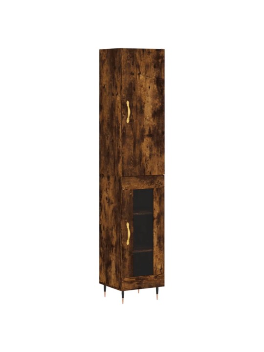 Skříň highboard kouřový dub 34,5 x 34 x 180 cm kompozitní dřevo