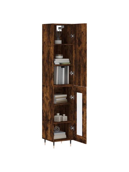 Skříň highboard kouřový dub 34,5 x 34 x 180 cm kompozitní dřevo