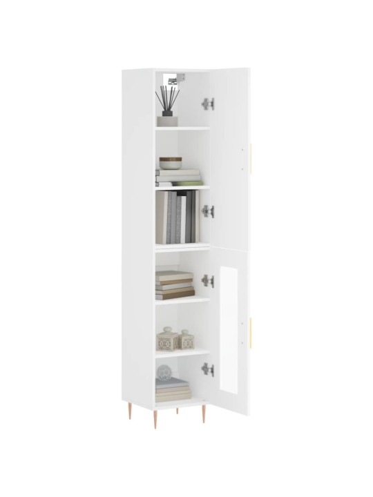 Skříň highboard bílá 34,5 x 34 x 180 cm kompozitní dřevo