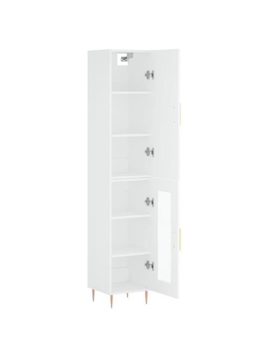 Skříň highboard bílá 34,5 x 34 x 180 cm kompozitní dřevo
