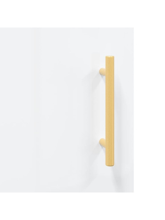 Skříň highboard bílá s vysokým leskem 34,5x34x180 cm kompozit