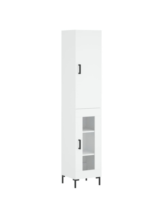 Skříň highboard bílá 34,5 x 34 x 180 cm kompozitní dřevo