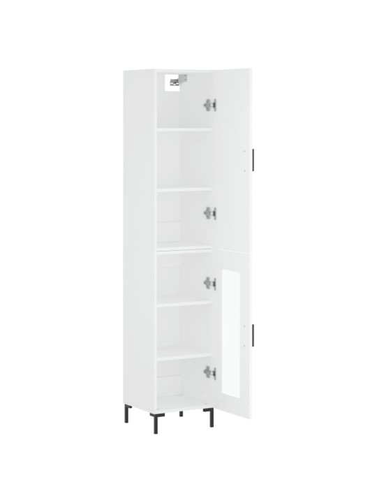 Skříň highboard bílá 34,5 x 34 x 180 cm kompozitní dřevo