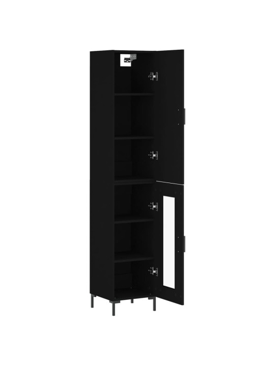 Skříň highboard černá 34,5 x 34 x 180 cm kompozitní dřevo