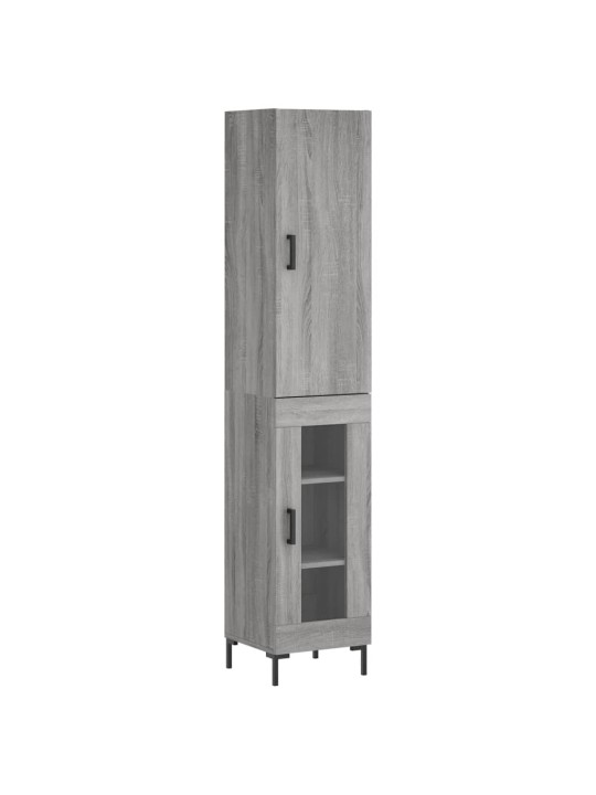 Skříň highboard šedá sonoma 34,5 x 34 x 180 cm kompozitní dřevo