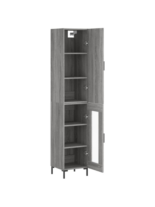 Skříň highboard šedá sonoma 34,5 x 34 x 180 cm kompozitní dřevo