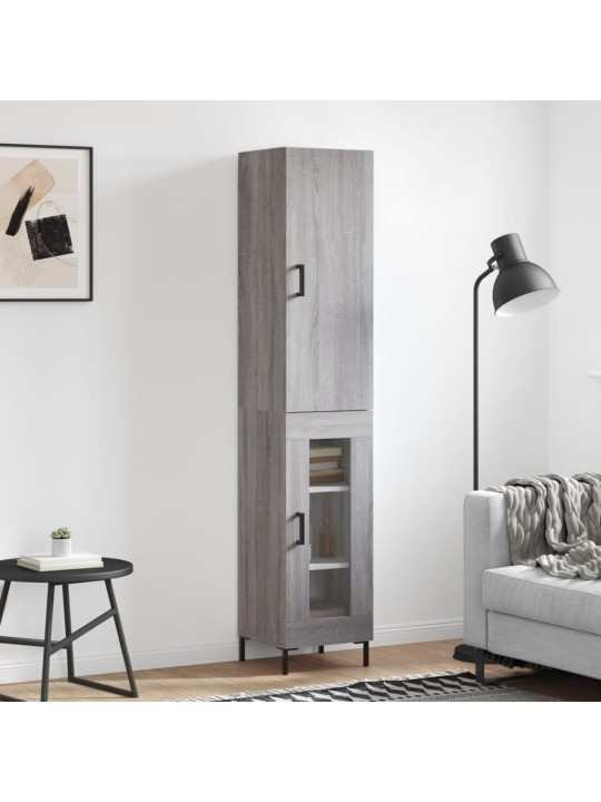 Skříň highboard šedá sonoma 34,5 x 34 x 180 cm kompozitní dřevo