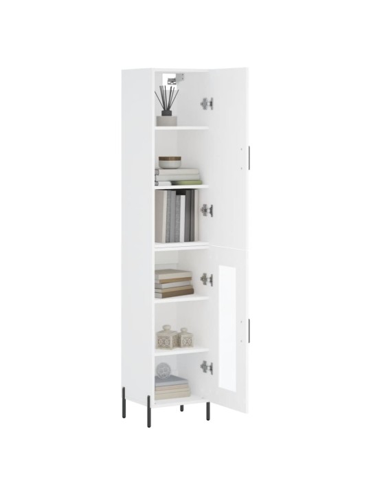 Skříň highboard bílá 34,5 x 34 x 180 cm kompozitní dřevo