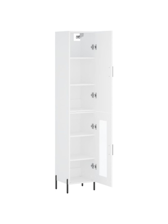 Skříň highboard bílá 34,5 x 34 x 180 cm kompozitní dřevo
