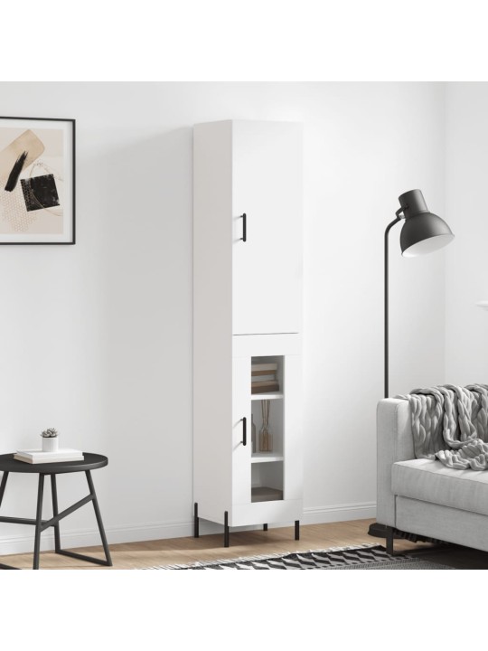 Skříň highboard bílá 34,5 x 34 x 180 cm kompozitní dřevo