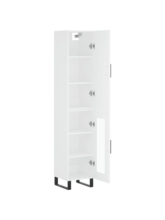 Skříň highboard bílá 34,5 x 34 x 180 cm kompozitní dřevo