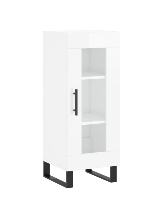 Skříň highboard bílá s vysokým leskem 34,5x34x180 cm kompozit