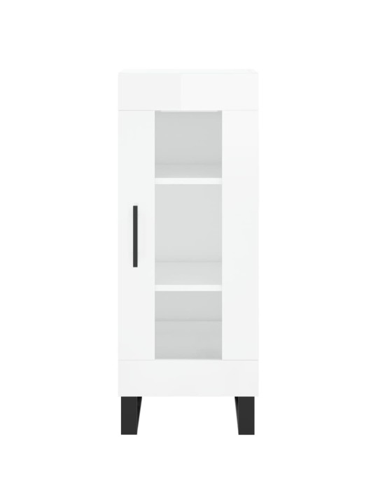 Skříň highboard bílá s vysokým leskem 34,5x34x180 cm kompozit