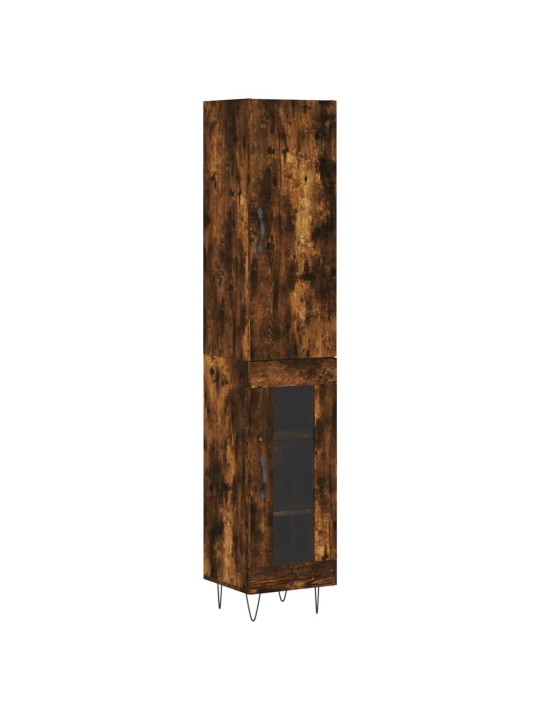 Skříň highboard kouřový dub 34,5 x 34 x 180 cm kompozitní dřevo