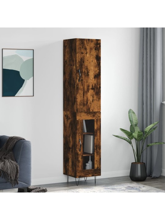 Skříň highboard kouřový dub 34,5 x 34 x 180 cm kompozitní dřevo