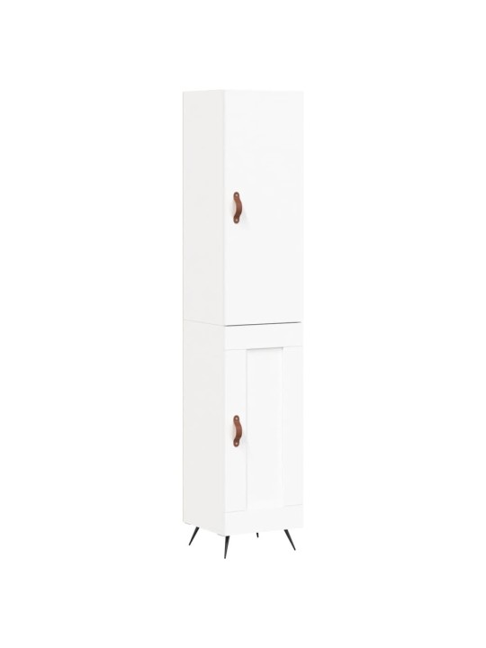 Skříň highboard bílá 34,5 x 34 x 180 cm kompozitní dřevo