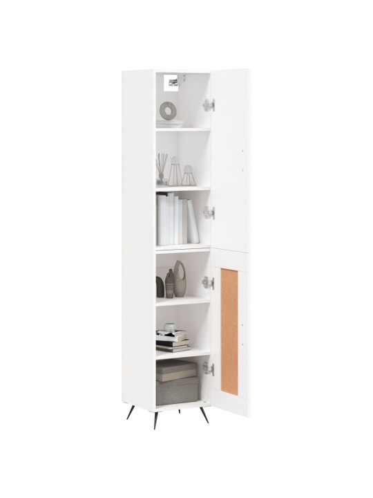 Skříň highboard bílá 34,5 x 34 x 180 cm kompozitní dřevo