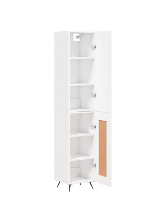 Skříň highboard bílá 34,5 x 34 x 180 cm kompozitní dřevo