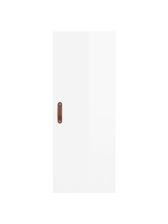 Skříň highboard bílá s vysokým leskem 34,5x34x180 cm kompozit