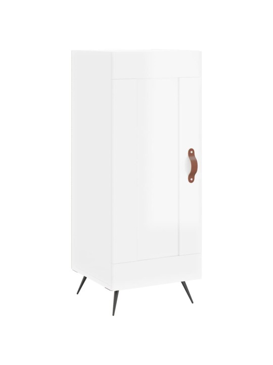 Skříň highboard bílá s vysokým leskem 34,5x34x180 cm kompozit