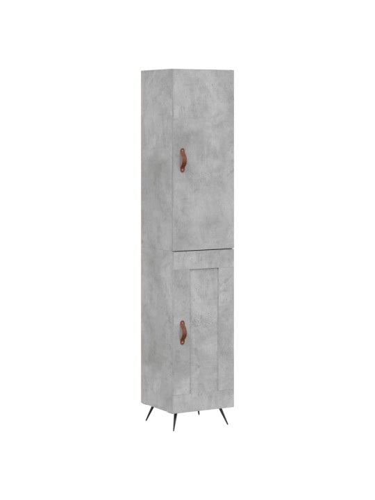 Skříň highboard betonově šedá 34,5x34x180 cm kompozitní dřevo
