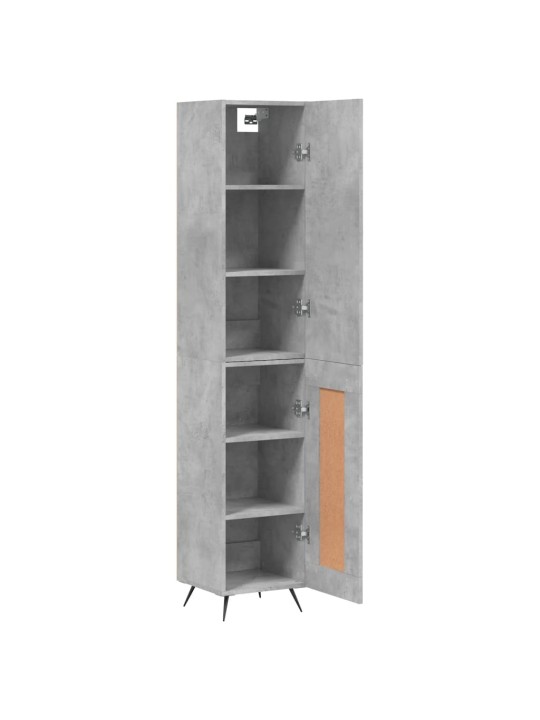 Skříň highboard betonově šedá 34,5x34x180 cm kompozitní dřevo